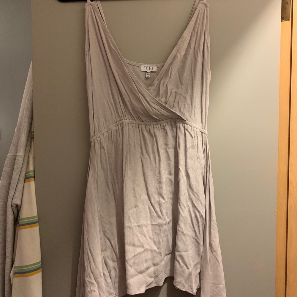 Grey Tie Knot Dress